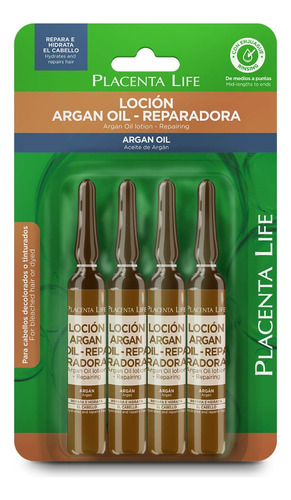 Placenta Life Loción Argan Oil Blíster X 4 Ampollas