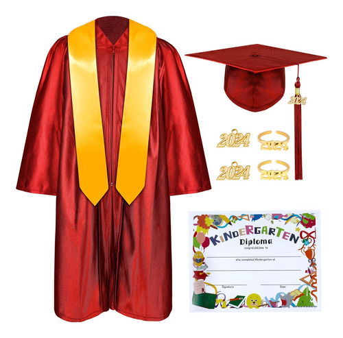 Mukum Conjunto De Toga Y Birrete De Graduación De Jardín De