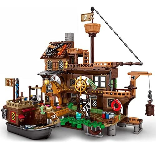 Mesiondy Legps Yyds Pirate Ship Jet Pirate's Wharf Supply Ce
