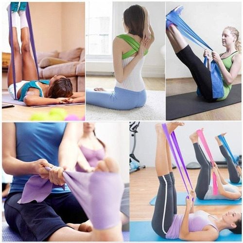 Imagem 4 de 10 de Kit Faixas Elásticas 5 Intensidades Thera Band Fisioterapia