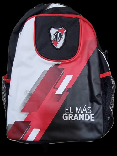 Mochila River Plate Oficial 17,5 ¨ Estampada Original Envio 