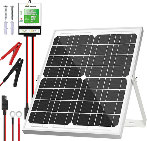 Kit De Panel Solar 20w 12v, Mantenedor De Cargador De B...