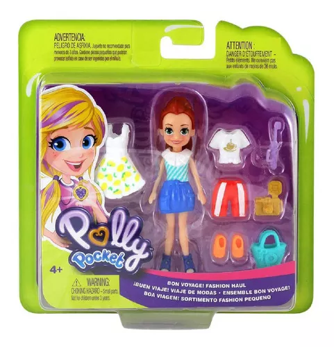 Polly Pocket Conjunto Fashion GDM01 Mattel Boneca Mini Acessórios