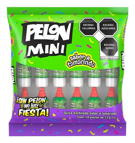 Hershey Pelon Pelo Rico Mini 18 Pzas Rico Sabor A Tamarindo