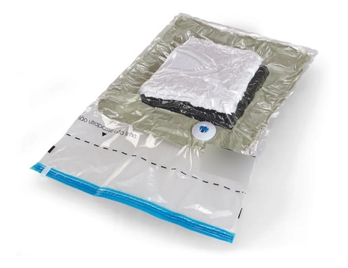 Imagem 6 de 10 de Saco À Vácuo Viagem Roupa Kit 06 Un 50x60 Com + Bomba