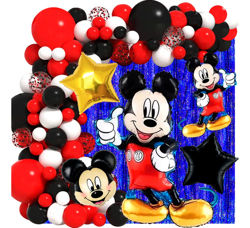 50 Art Globos Mickey Mouse Raton Orejas Decoracion Deco857