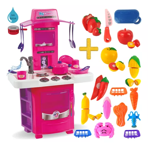 Jogo De Panelinhas Brinquedo Meninas Comidinha Kit Cozinha em