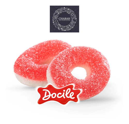 Gomitas Aros Acidos De Frutilla Docile 1 Kilo