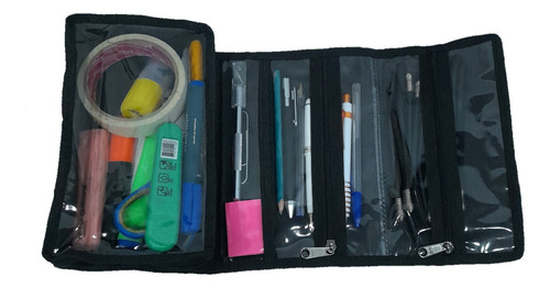 Imagen 7 de 10 de Combo Bolso Patin Mochila Doble + Organizador Cartuchera