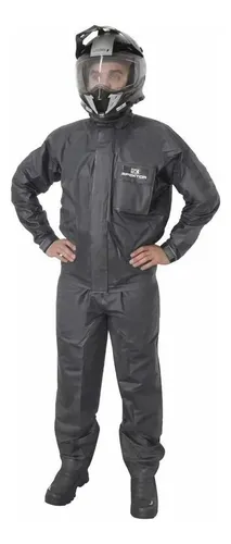 Traje Lluvia Hombre Negro Xl Spektor