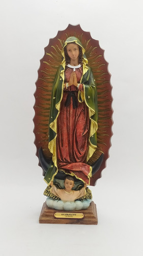 Imagen En Resina  De La Virgen De Guadalupe 