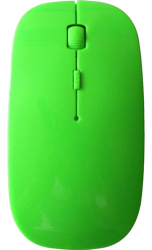 Mouse Inalámbrico Slim 4d Grande Standard - Verde Claro