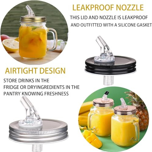 Boquillas Mason Jar Pour. Botes Mason Jar Free Flow, Maso