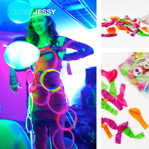 Globos Latex Neon Colores Surtidos De 9 Pulgadas