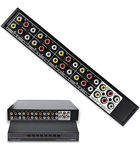 Chunghop 8/4 In 2 Out 8/4 Way Composite Av3 Switcher Rca Spl