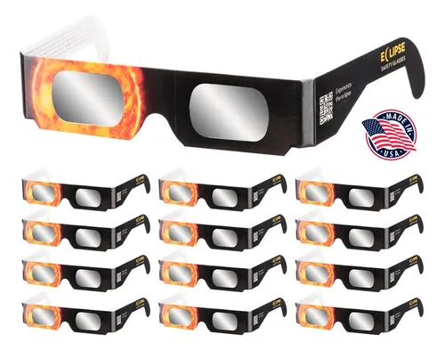 Occhiali Eclipse Orbiter Absolute Eclipse – ISO 12312-2 E CE, Altezza Extra 5 Cm, Confezioni Multimezzo – Per L'Eclissi Europea Del 2026