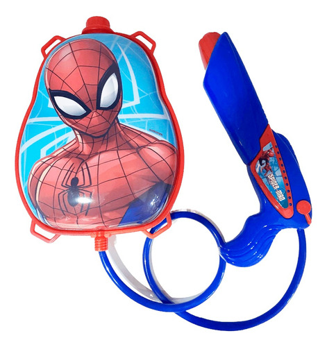 Mochila De Agua Con Pistola Spiderman E.full