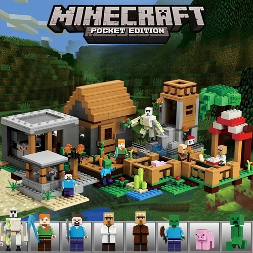 Minecraft Vela Led Con 543 Elementos De Granja Grande