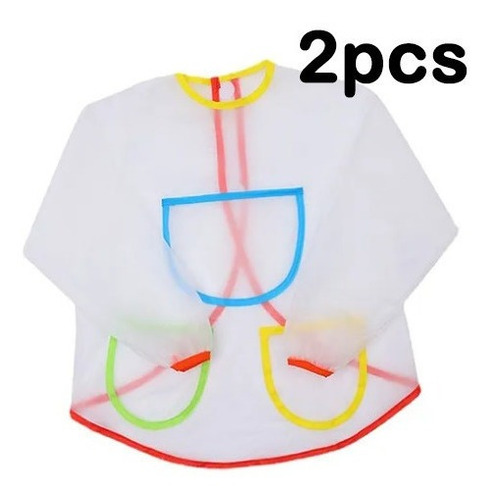 2 Piezas Bata De Arte Impermeable Infantil, Adental Infantil