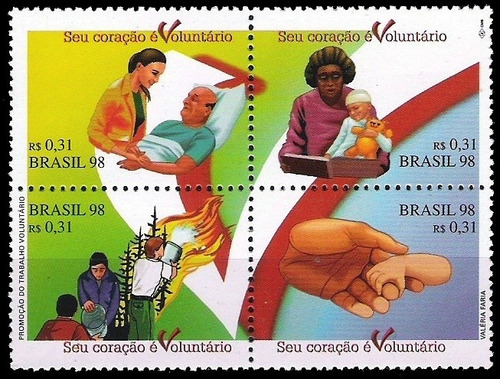 Voluntariado - Brasil 1998 - Serie Mint - Yv 2388-91