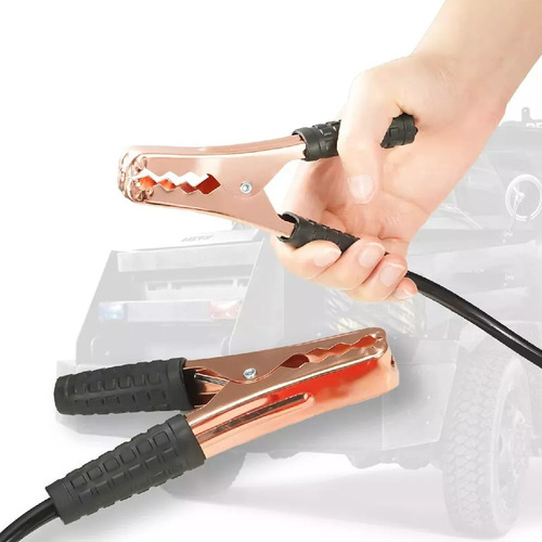 Cable Puente 1000a 2.5m Con Pinzas Cocodrilo Para Batería