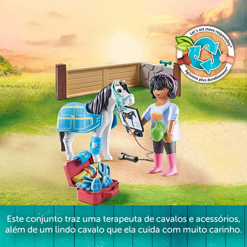 Terapeuta De Cavalos Playmobil Horses Of Waterfall 71497