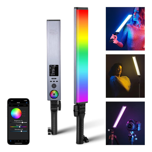 Newer Rgb Light Wand Con 2.4g/control De Aplicaciones, 360 °