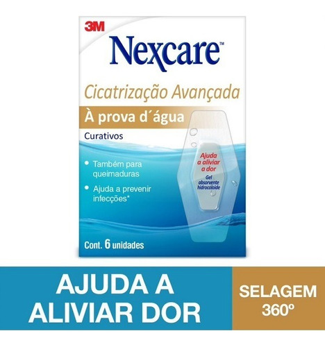 Curativo Nexcare Cicatrização Avançada 3m 6 Unidades