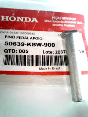 Perno, Barra Estribo Pedalin C/u Honda Cbx 250 Orig Genamax