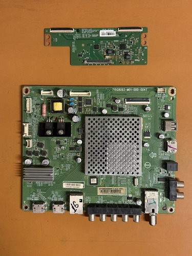 Main + Tcon Vizio D43-d1 715g8093-m01-000-004t 6870c-0532a (Usado)