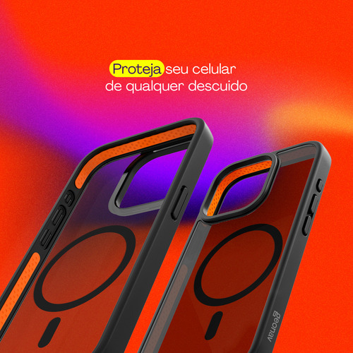 Capa Anti-impacto Magsafe Fosco iPhone 15 Pro Geonav