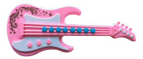 Guitarra Musical De Brinquedo Rosa