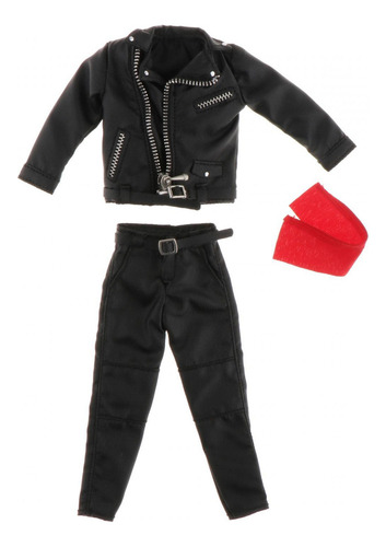Figura A Escala 1/12, Conjunto De Chaqueta De Cuero Pu,