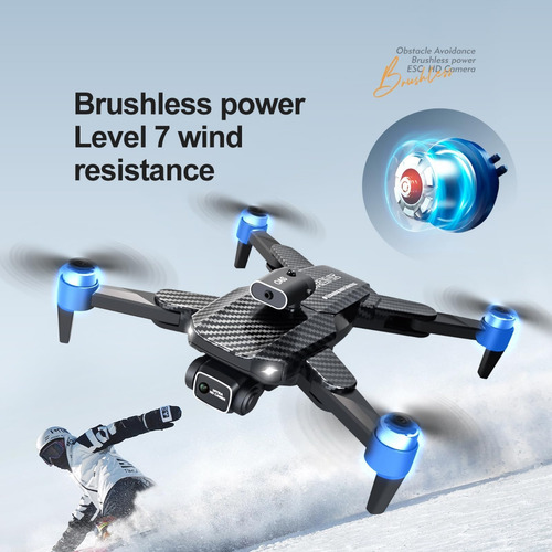 1080p Hd Fpv Drones Plegables Con Motores Sin Escobillas, Rc