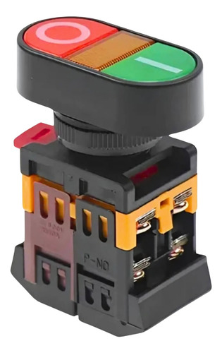 Botão Duplo Liga/desliga Com Ressalto Iluminado Norma Nr12