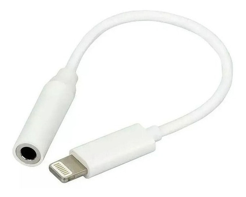 Adaptador Para Fone Ouvido P2 Compatível iPhone Cor Branco