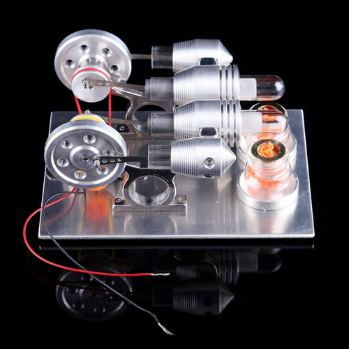 Imagen 2 de 10 de Generador De Electricidad Con Motor Stirling Paralelo De 2 C