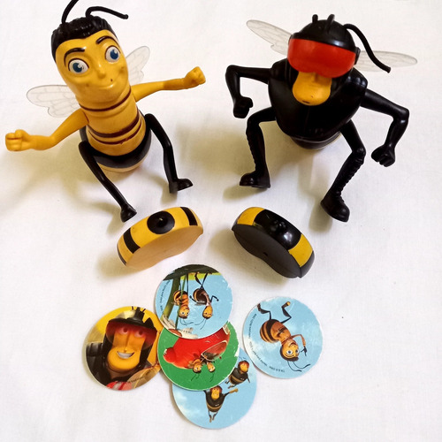 Bee Movie Abejas Set X 2 Muñecos Mc Donalds