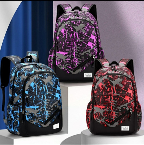 Bolso Morral Estampado Caballero 