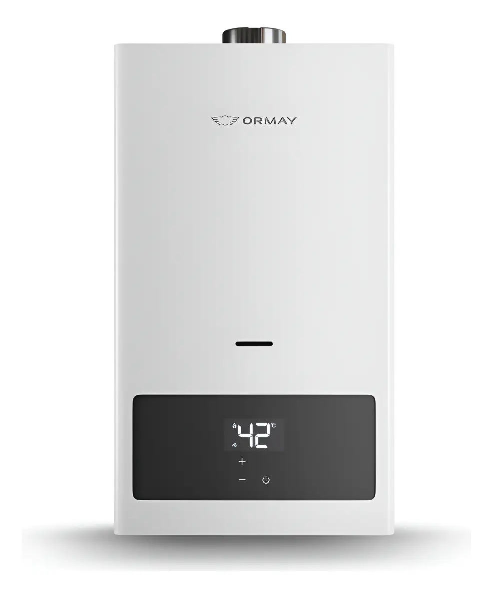 Calefon Ormay Digital Tiro Natural 14l Gn TN14B-GN Blanco