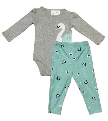 Set Carters Body Manga Larga Pantalon Largo Elastizado