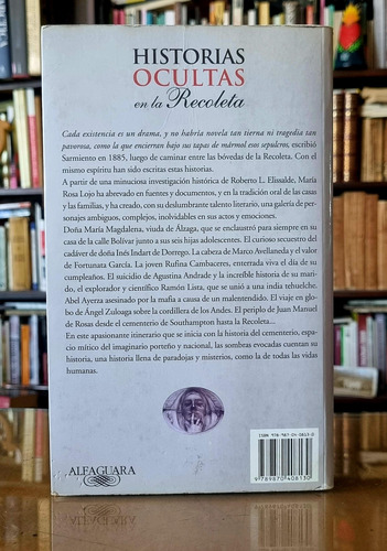 Historias Ocultas De La Recoleta - Maria Rosa Lojo (Usado)