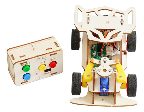 Diy Mini Control Car Experimento De Juguete Proyecto Modelo
