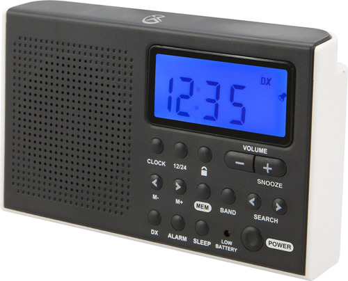 Gpx R616w Radio De Onda Corta, Requiere 2 Baterías Aa (no Incluidas), Color Negro, 13 Cm X 3 Cm X 7.92 Cm