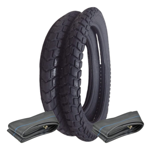 Jgo De Cubiertas 110/90-17 + 90/90-19+ Camaras Honda Xr125