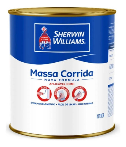 Massa Corrida Uso Interno 1,5kg - Paredes E Teto