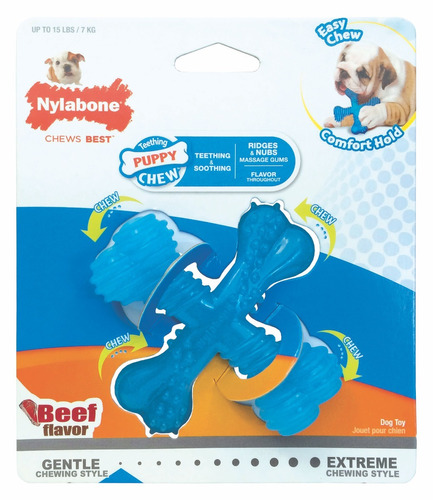 Nylabone Juguete Para Perros Cachorros Hueso X Carne 7 Kg