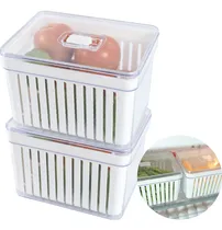 Comprar Kit 2 Organizadores De Geladeira Grandes 3,8 Litros Cesto