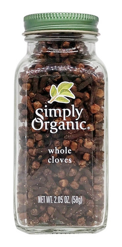 Simply Organic Clavo Entero Orgánico Whole Cloves 58g