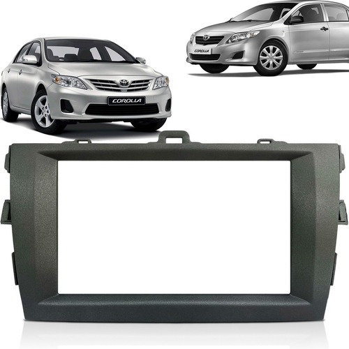 Moldura Painel 2 Din Multimidia Dvd Toyota Corolla 09 A 13